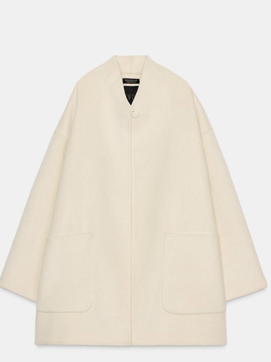 Zara Jackets & Blazers - ZARA WOOL COLLECTION BLEND CAPE COAT
